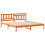 VidaXL vidaXL Bed Frame with Headboard Wax Brown 140 x 200 cm Solid Pine Wood 5