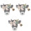 3Pièces Signes Bois Suspendus Accueil Décor Maison Style Rustique 2