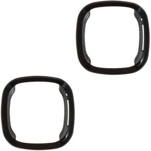 2Pièces Protection Montre Noire Coque Fine Résistante Rayures 2