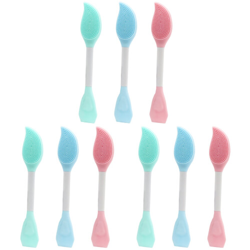 9Pièces Brosse Double-Tête Silicone Pour 1