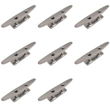 8X Grapa de Amarre Combinada Pulida de Acero Inoxidable 316, Herrajes de 2 Orificios, Grapas para para Marino, Corbata de Cuerda, Yate