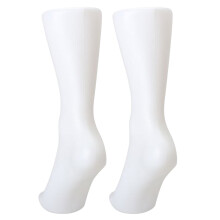 2PCS Female Foot Sock Sox Display Mold Short Stocking Mannequin White