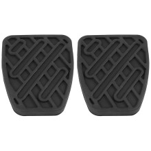 2 StüCke 46531JD00A Schwarz Gummi Bremse und Kupplungs Pedal Pad Abdeckungen Passend für Qashqai 2007 2008 2009 2010 2011 2012-2016
