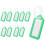 Luggage Tags Suitcase Identifier Label Accessories - green 1