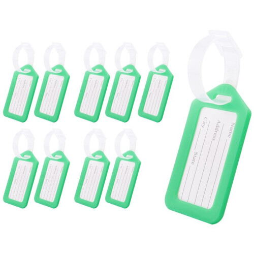 Luggage Tags Suitcase Identifier Label Accessories - green