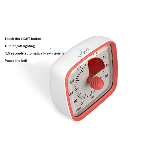 60-Minute Timer, Classroom Classroom Timer, Countdown Timer for Kids and Adults,  Management Tool for Teaching Gray