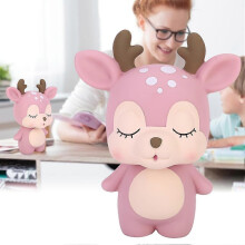 Innovative Cute Cartoon Deer Shape Money Box Money Saving Jar Home Decoration Ornament Gift