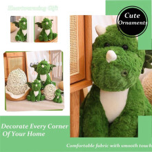 Dinosaurus Knuffelspeelgoed met Groot Dinosaurusei, Pluche Speelgoed voor Jongens Meisjes Baby Kinderen Peuters