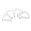 4 Pieces Picnic Clips, Spring Tablecloths Tablecloth Clip, Transparent 1
