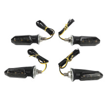 4Pcs Motorcycle LED Turn Signal Lights Mini Front Rear Indicator Waterproof Universal for Beach Scoo