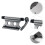 2Pièces Porte Fourche Fixation Rapide Transport Sûr Gris 10