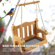 Schaukel Stuhl Vogel HäUschen Papageien Futter Halter Garten HäNgende Vogel HäUschen für Den Innenhof Hof Wild VöGel FüTterung-A