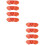 8Stk Essstäbchenhalter Keramik Design Orange 6