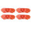8Stk Essstäbchenhalter Keramik Design Orange 8