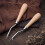 Bent  Hook Crochet Needle Hook, Include Wooden Bent  Hook Plastic Curl Crochet Needle for Hair Carpet Making 8