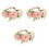 3Stk Blumenhaarreif Farbenfroh Braut 2