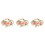 3Stk Blumenhaarreif Farbenfroh Braut 3