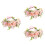 3Stk Blumenhaarreif Farbenfroh Braut 5