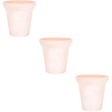 3Stk Rosa Tontöpfe Garten Blumentöpfe Pflanzgefäße Bonsai