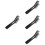 4Pièces Pinces Noires Acier Pour Barbecue Buffet 5
