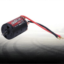 Black Red MetalPlastic 550 Brushed Motor 5-Slot RC Car Accessories for 1/10 RC Crawler Car(12T )