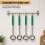8Pcs Portion Control Serving Spoons Portion Scoops Cups Solid and Slotted Stainless Steel Ladle Spoon for Food,4 Oz 4