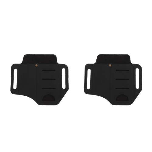 2Stk Schwarze PU Leder Organizer Für Belt Und 2