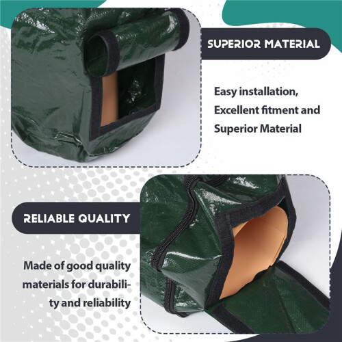 Collapsible Compost Bin,Yard Waste Bag, Reusable Heavy Duty Garden Leaf Waste Bag Yard Compost Bin Composting Fruit 2