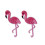 24Pièces Patch Brodé Flamant Rose Rose Pour Projets DIY Mode 7