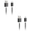 2Stk Schwarz Micro USB Ladekabel Nylon Geflochten Hohe Ladeleistung 5