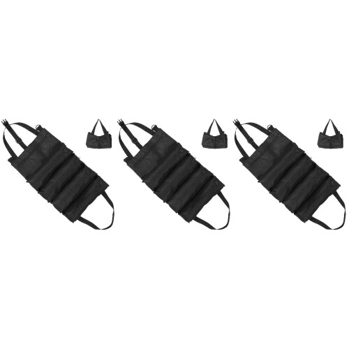 3Stk Organizer Rolltasche Schwarz Strapazierfähigem Stoff 2