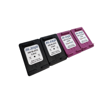 2x Ink Jungle 308 Black & Colour Refilled Ink Cartridges - Replaces HP 308 Black & Colour Ink Jungle