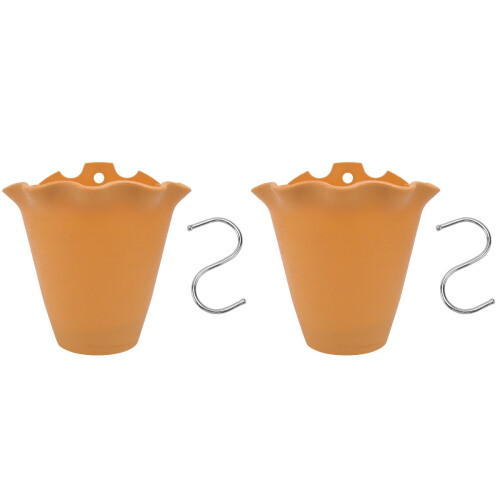 2Stk Wandmontierter Orange Kunststoff Für 1