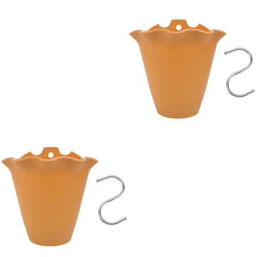 2Stk Wandmontierter Orange Kunststoff Für 2