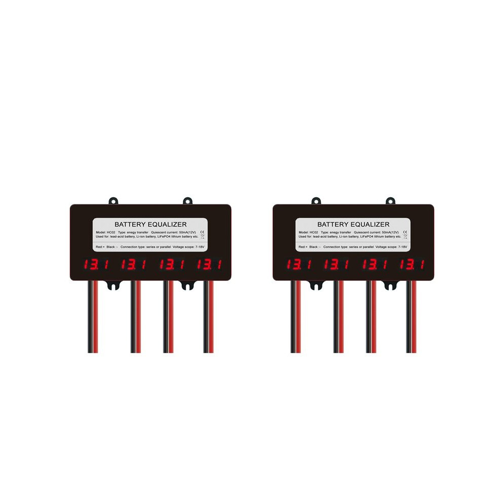 2X Hc02 With Led Display Battery Equalizer 10A Current Active Voltage Balancer Li Li-Ion Lifepo4 Lto Lead Acid Battery 4711485501123