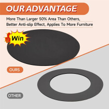 Almohadilla Reclinable Antideslizante para Pisos de Madera, Tapete para Reclinable 27,5 Pulgadas, Almohadilla Antideslizante para Muebles Que Evita