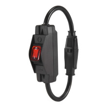 3 Prong Extension Cord with Waterproof , 1875W Heavy Duty Extension Cord with , 14AWG 1.5FT, 1 Pack US Plug