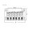 78MM 6 String Electric Guitar Bridge Saddle Top Load Hardtail Bridge Musical Instrument Accessories 6