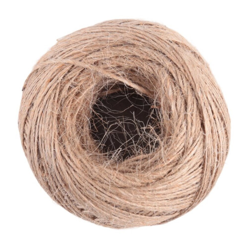 100 Meter - Natural Textured Hessian Jute Twine String 1mm