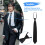 Men Solid Black Polyester Zip  Necktie Smooth Zipper Tie 4