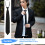 Men Solid Black Polyester Zip  Necktie Smooth Zipper Tie 5