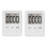 Digital Kitchen Timer, Timer, Egg Timer, Suitable for Work, Sports Timer, Game, Cooking Timer, 2 Pack White 1