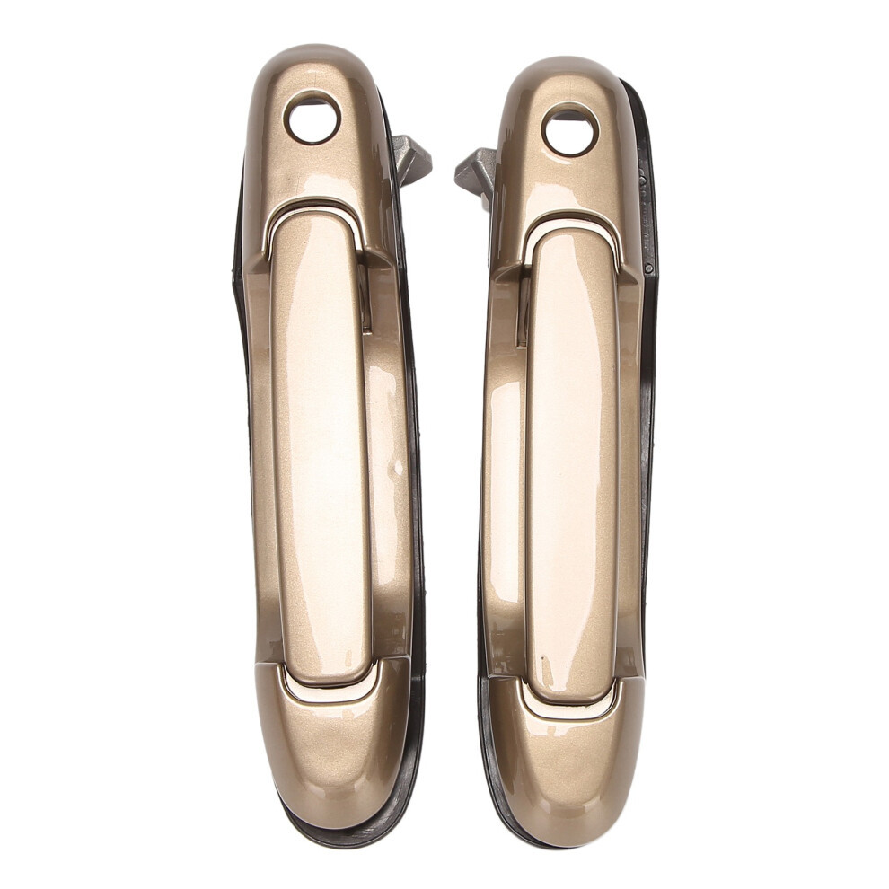 Front Outside Exterior Door Handle Pair Set For 1998-2003 Sienna Driver And Passenger Side 69220-08010-A0 Beige 4713230074609