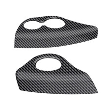 2 Unidades de Estrutura de Copo de Drenagem Traseira com Faixa Decorativa PadrãO de Fibra de Carbono para Sienna 2021