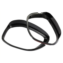 For 11Th 2022 Rearview Mirror Cover Cap Trim Rain Shield Decorative Frame Car Exterior Accessories,Black