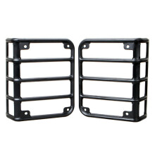 2 PCS Car Steel Exterior Light Light Lamp Tail Light Frame Tail Light Lamp Capa Do Capô para JK 07-17