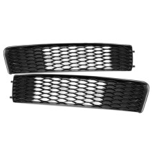 Autopaar Voorbumper Bovenste Mistlamp Lamp Grille Honingraat voor Q7 S- 2010-2015