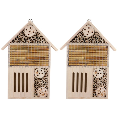 2Pièces Refuge En Bois Beige Pour Protégé 1