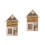 2Pièces Refuge En Bois Beige Pour Protégé 4