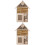 2Pièces Refuge En Bois Beige Pour Protégé 5